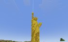 I build the statue of liberty out of gold Because i dont enough copper