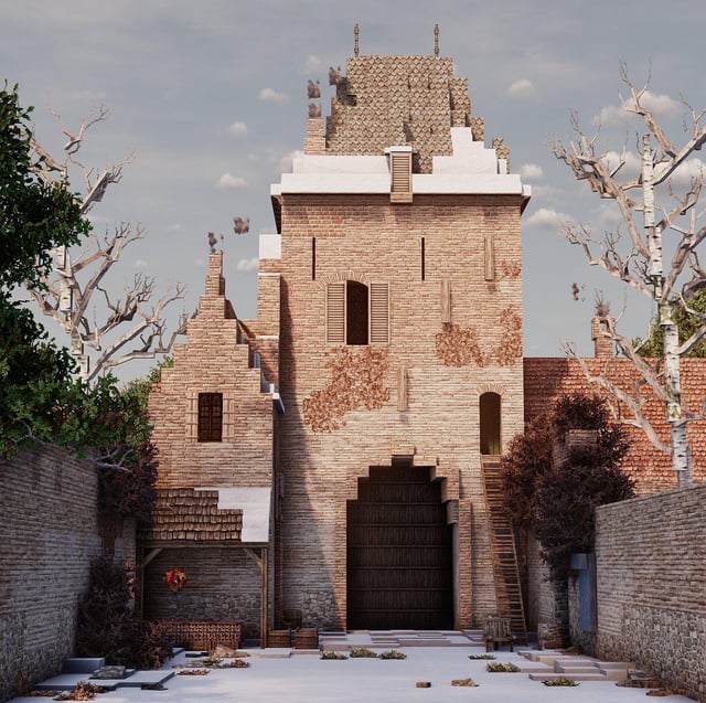 Gatehouse towards the city