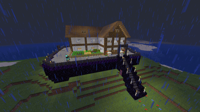 I'm not a good builder, but I wanted to share this pic of my house from over a year ago. Any thoughts?