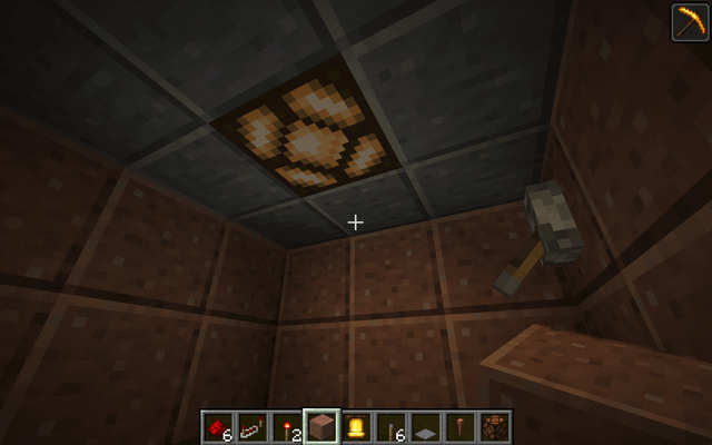 I made a redstone lamp turn off when lightning hits a lightning rod so it has a cool black out effect