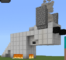 I recreated the brazen bull in minecraft