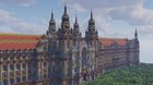 My minecraft baroque building progress (wings with courts and roofs) + no-shader pictures, what do you think so far?
