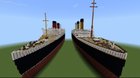 Titanic and Queen Mary by Richlarrousse