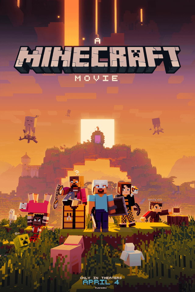 I made a Minecraft Movie poster, if it wasn't live-action!