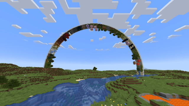 I Built a Ring of Every Biome in Hardcore ⭕