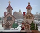 Recreated this little christmas house in Minecraft.