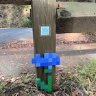 I made these Minecraft plants and placed them around my town with a QR code that takes you to an image of the item in your inventory