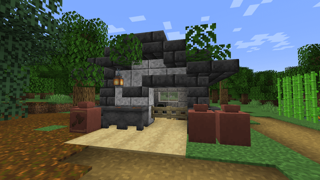 Its not big but I made this cute little build for my furnace and stuff that goes along with it :3