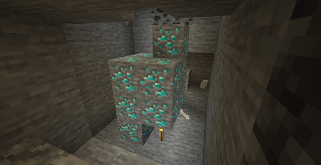 I found a 10-diamond vein in survival!