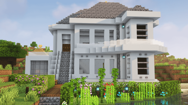 I made a simple white concrete house what do you think? feedback and suggestions are welcome!