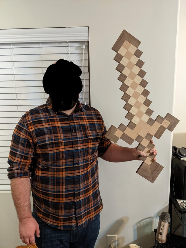 I made a wooden sword as a Christmas gift!