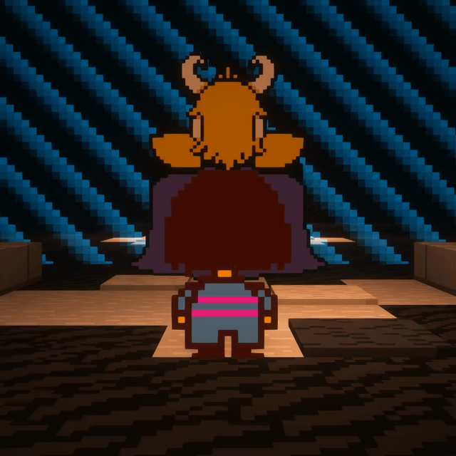 I remade the Undertale Asgore pre-battle, but in Minecraft!