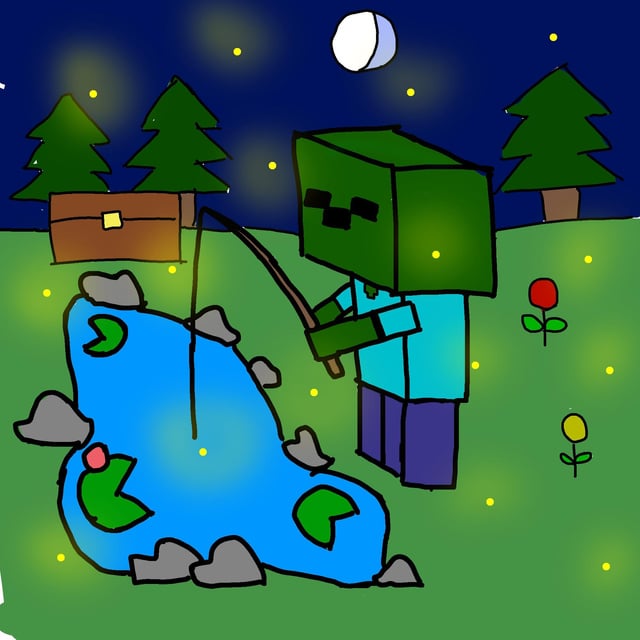 I Draw a Zombie Fishing