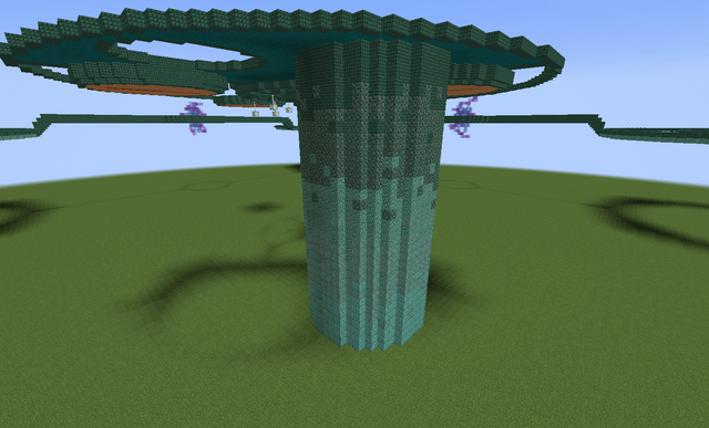 I want the pillar to go from darker to lighter when going downwards, anybody got tips to make it look better or different block order? that also includes blocks with glow lichen on top. thx!