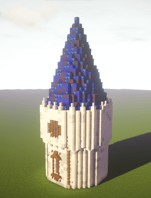 [Help]I am building a castle and the vibe is happy/bright/hopeful, what do you think I can add or remove from this palette to improve this one? [It's just a demo build to showcase the palette]