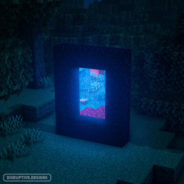 I decided to try make a simple nether portal as cool as possible using photoshop!