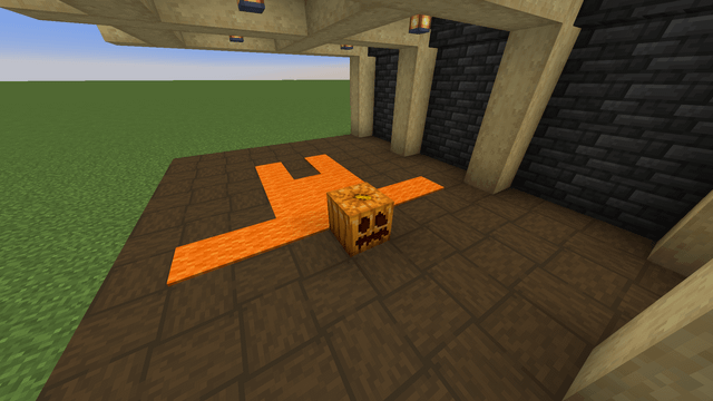 I made a pumpkin skin rug lol