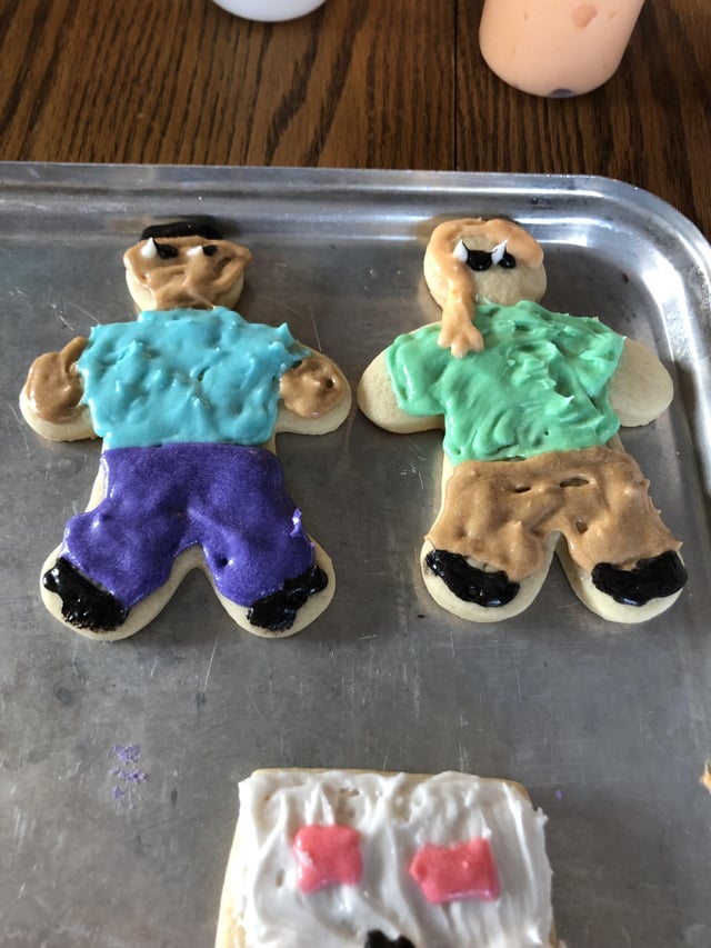 Made Some Minecraft Xmas Cookies!