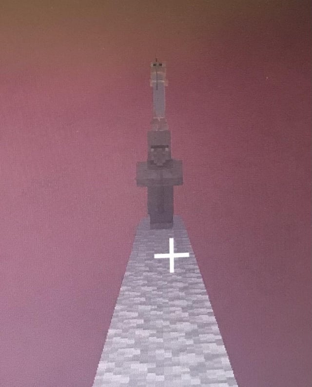 I was playing Minecraft with mods. I walked in the Nether, and then I saw this: