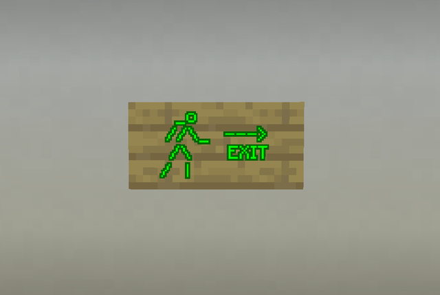 I made a little fire exit sign design