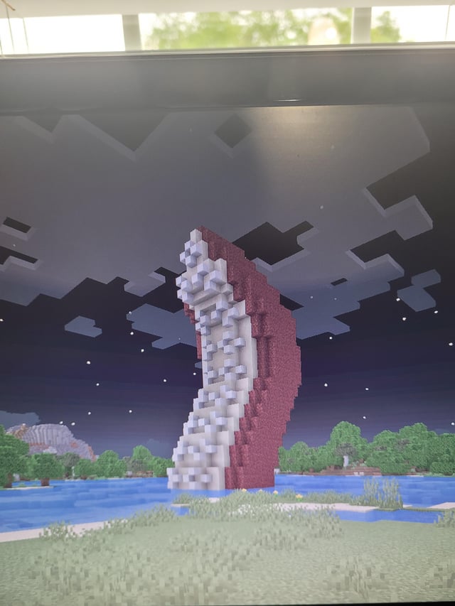 I built a huge octopus tentacle coming out of a lake