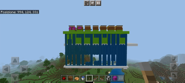 I made a digital water curtain in Minecraft !!!!