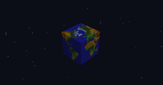 I made a cubic Earth (the continents have weird shapes because it's a cube)