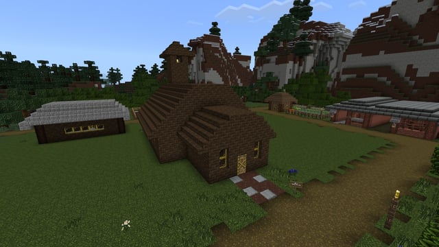 I know it's not much but I made a little school house for my forest village for this fantasy rp world that I'm making.