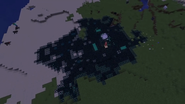 i realized you could create a sculk biome with entity cramming