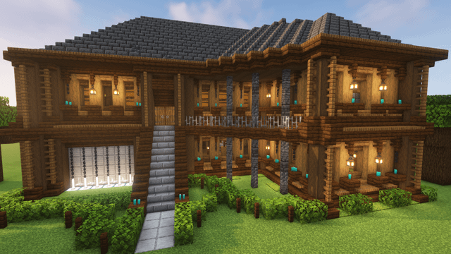 I made a Large wooden house what do you think? feedback and suggestions are welcome!