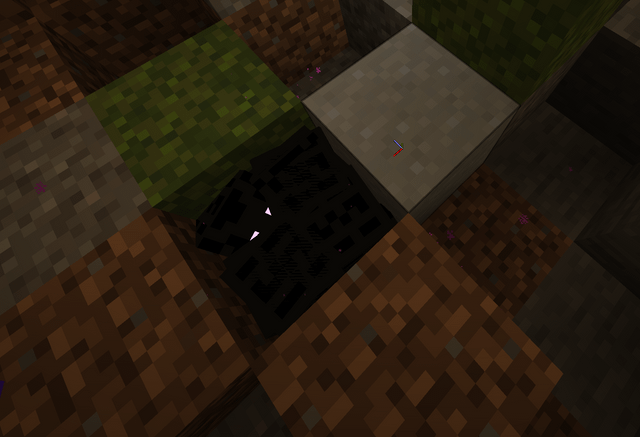 I found 6-7 Endermen, 1 Zombie, and 1 Baby Zombie in a random hole