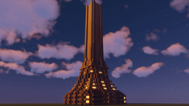 I'm making a futuristic brutalist mega structure thing. Its also the first attempt at gradients, so I would like some feedback if possible