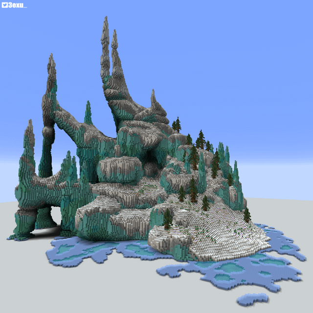 I just made this Icy Biome :D