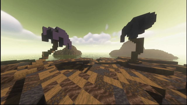 Sulphurous Sea from Calamity remade in Minecraft