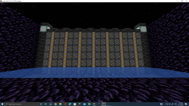 I used piston's as a wall not sure if anyone has thought of this?