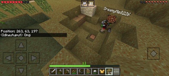 I was luring a creeper to explode on my friend and when it exploded it revealed a treasure chest.