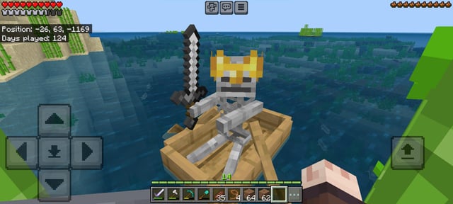 We found a skeleton with a iron sword. Is this normal?