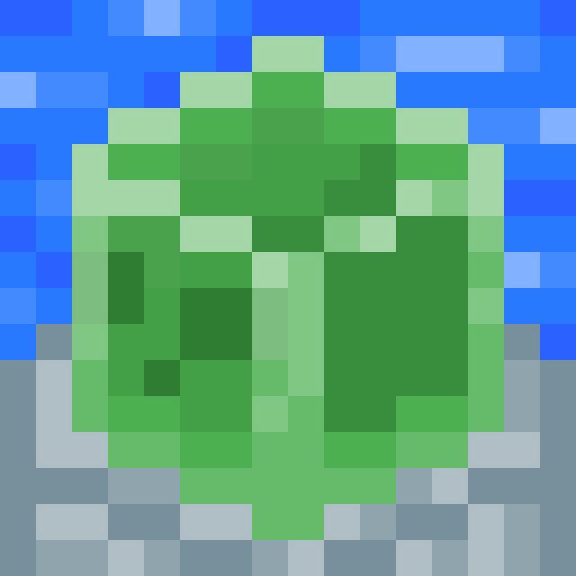 i made pixel art of a slime!