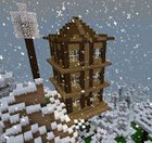 I built a mountainside winter house