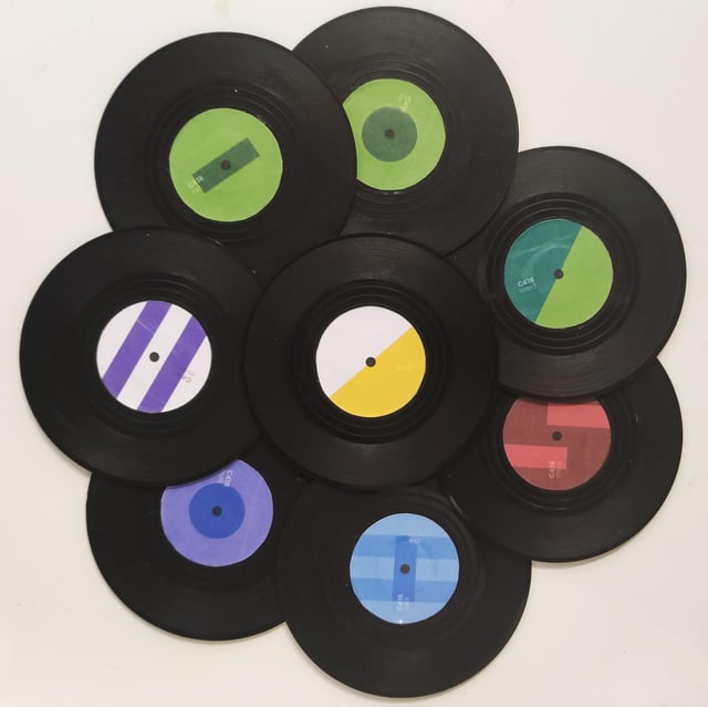 I made some music disc coasters