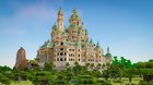 I built a castle in Minecraft