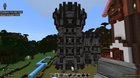 Any help with my city wall guard tower? It feels too big/clunky but not sure what to change