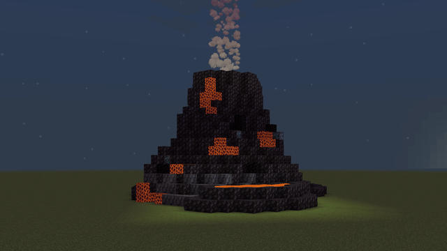 I made a mini volcano!