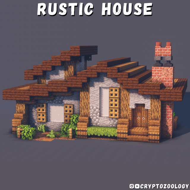 I Made a Small Rustic House!