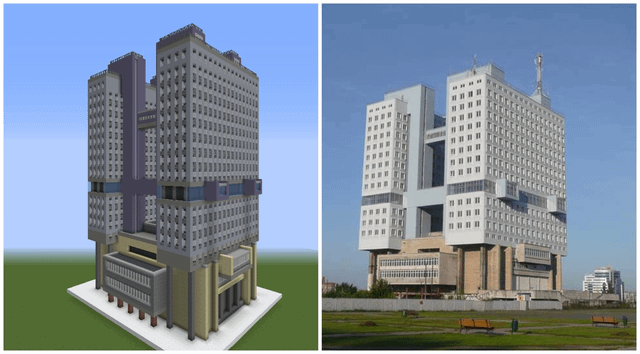 House of Soviets (under demolition) replica, me 2021