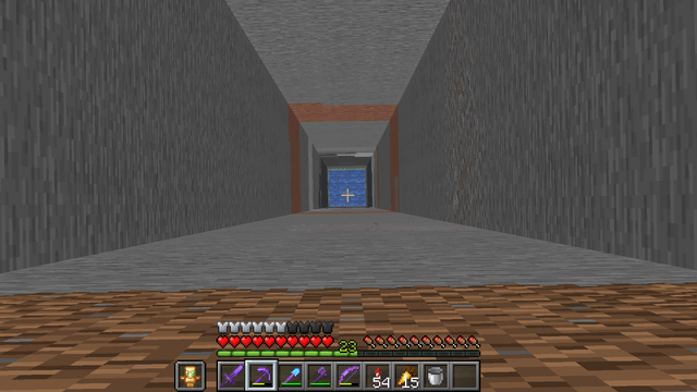 I got annoyed of having to walk to the end portal. So I dug a massive hole that leads straight from the surface to it. Only issue is when I jump down I take 9 hearts of damage when I get into the end. I tried putting a water source down but it despawned in my next test. Any ways to prevent damage?