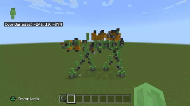 i made an AT-AT walker from stra wars in minecraft