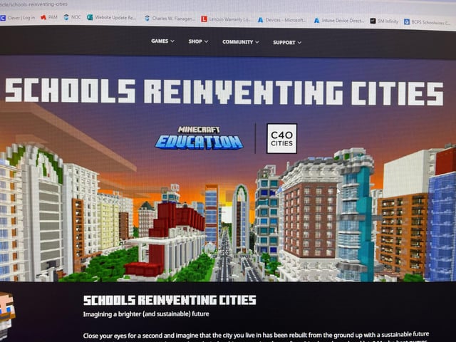 Minecraft Education Reinventing Cities