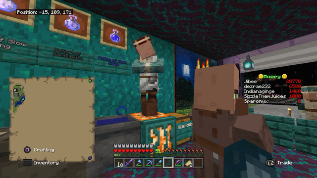 villager likes to pollinate my warped fungus?