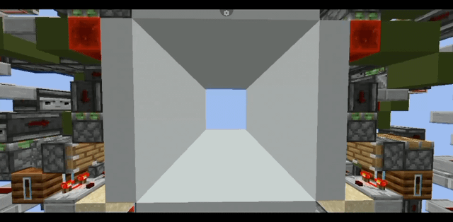 I made the super fast 6x6 piston door! It closes in 0.75s and opens in 0.9s!